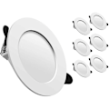 Miniatyrbillede 1 af 4: 6 stk. 5W integrerede LED spotlights, kold hvid 6000K