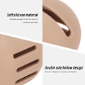 Miniatyrbillede 4 af 7: Åndbar blød silikone makeup svampeholder opbevaringsboks Khaki