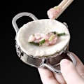 Miniatyrbilde 4 av 4: Dumplingmaker i rustfritt stål - Enkelt verktøy for wontonformer, deigstanseskjærer, paibaking og bakverk