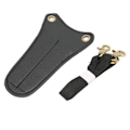 Miniatyrbild 4 av 8: Saxväska Lätt Bärbar Läder Sax Holster för Salong Frisör Frisör Frisör