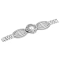 Miniatyrbild 8 av 8: Flower Shape Urtavla Kvinnor Watch Wide Mesh bälte Quartz Elegant Watch för kvinnor