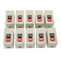 Miniatyrbillede 2 af 8: 10 stk 3-faset motorafbryder 2 positioner selvnulstilling Power Press Button Switch til distributionsbokse 380V 30A