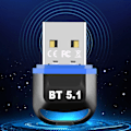 Miniatyrbild 5 av 8: Bluetooth5.1 Adapter 3Mbps Stark Stabilitet Drive Gratis Bluetooth sändare Dator USB adapter