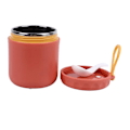 Miniatyrbilde 2 av 8: Isolert matbeholder i rustfritt stål, rød, 400 ml, lekkasjesikker med skje, termobeholder for suppe, varm mat, barn