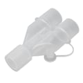 Miniatyrbillede 8 af 8: Genanvendelig åndedrætsmaskineslangeadapter 15 mm til 22 mm Y-form plast iltslangeadapter