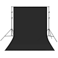 Pikkukuva 1 / 5: Vihreä Valkoinen Musta Screen Chromakey 1,6 m Leveä Tausta Valokuvausstudiolle Tausta Musta 1,6x3M