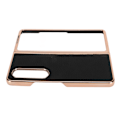Miniatyrbild 6 av 8: Vikbart phone case för Samsung Galaxy Z Fold 4 Nano Elektropläterat Läder Stjärnmönster Anti-skrapa Telefon Case Svart