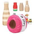 Miniatyrbild 6 av 7: Lace Line Bomull Handvirkad Summer Silk Light Thin Line (6615 Rose Red)