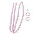 Miniatyrbillede 8 af 8: Pink Heatless Curling Sæt Hårstang Højkomfort Stof Pandebånd Clips DIY Curls Roller til at sove