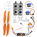 Miniatyrbillede 1 af 8: 2212 KV2200 Motor 40A XT60T ESC SG90 Servo 6035 Propeller Tilbehørssæt til RC-fly