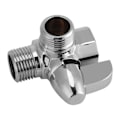 Miniatyrbild 6 av 8: 3-vägs mässing krom avledning G1/2" T-formad adapterventil för duscharmsmonterad