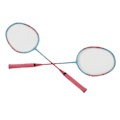 Miniatyrbild 5 av 8: Badmintonracket Lätt Bärbar Järnlegering Ram Dubbla Badmintonracketar för Nybörjare