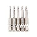 Miniatyrbillede 1 af 7: 5 stk. 50 mm 1/4\" Hex Skaft Trekant Skruetrækker Bits Δ1.8/Δ2.0/Δ2.3/Δ2.7/Δ3.0 Stærk Magnetisme