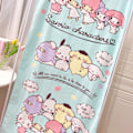 Miniatyrbilde 3 av 5: Barnehage Cartoon Badehåndkle Cute Cartoon Character Print Myk Fargefast Bomull Strandhåndkle for Småbarn Blå Cartoon Dyr 47,2 X 23,6in