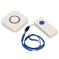 Miniatyrbillede 8 af 8: Trådløs Caregiver Personsøger Langdistance stærkt signal 38 sange 4 Gear Volume Nurse Alert System SOS Call Button 100‑240V EU-stik
