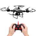 Pikkukuva 3 / 8: Taitettava drone 4K korkearesoluutioinen kamera WIFI reaaliaikainen lähetysdroni QuadcopterMusta