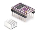 Miniatyrbillede 7 af 8: StepStick stepmotor dykkermodul 3D-printertilbehør med køleplade DRV8825 DC 8,2‑45 V