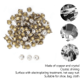Pikkukuva 8 / 8: 100 kpl Cap Crystal Inlay Rapid Rivets Spots Studs Cap DIY Nahka-askartelukoristeluun