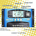 Miniatyrbillede 2 af 5: MPPT 100A 12V/24V Auto Fokus Sporing Solpanel Ladecontroller Regulator med Dobbelt USB-port, LCD-display, Ny MPPT Teknisk ZD.16