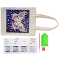 Miniatyrbild 3 av 8: Diamantmålning Väska Kit Canvas Väska Harts Rhinestones HandMade Återanvändbar Konst Handväska(BB012 )