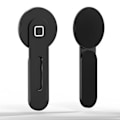 Miniatyrbillede 4 af 8: Magnetisk bærbar telefonholder til IOS Phone 12 13 Stærk magnetisk kraft Aluminiumlegering Bærbar sidetelefonholder Sort