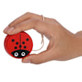 Miniatyrbillede 2 af 7: Sødt tegneseriemønster træ Yoyo Bold Legetøj Tidlig Uddannelse Undervisning Legetøj til Kid Barn Beetle Beetle