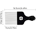 Miniatyrbilde 2 av 4: Metall Afro Kam Profesjonell Glattekam Bred Tann Kam, 1 stk