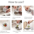 Miniatyrbillede 4 af 5: Køkkenvask Si Strainer Mesh Pose - 200 STK Engangs Mesh Vask Si Posen - Vask Net Si Filter Posen