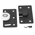Miniatyrbillede 6 af 8: Skydedørs hjul garderobe skab skab møbler rillet hjul skydedør hardware