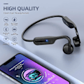 Pikkukuva 5 / 5: Avoimet korvakaiuttimet Bluetooth-urheilukuulokkeet langattomat kuulokkeet sisäänrakennetulla mikrofonilla hikiä kestävä juoksuun pyöräilyyn vaellukseen