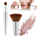 Miniatyrbillede 4 af 8: 2 i 1 Multifunktionel Bærbar Blusher Pensel Pudder Kosmetisk Pensel Makeup Værktøj Sølv