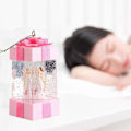 Miniatyrbillede 5 af 5: Jule Vind Lampe Julegaveæske Lampe Bordplade Dekoration Led Gaveæske Lille Natlampe Scene Layout (hvid)