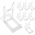 Miniatyrbillede 1 af 5: Justerbar Transparent Akryl Display Stativ - Ideel til Menuer, Reklamer, Tallerkener og Fotos (8 Styk)