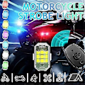 Miniatyrbillede 2 af 3: Genopladelig Trådløs LED Stroboskoplys, Høj Lysstyrke, 7 Farver Blinkende Lys 1 stk.