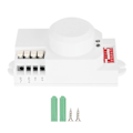 Miniatyrbillede 1 af 8: Smart 5,8 GHz mikrobølgeradarsensorskive Justerbar lysdip-switch indendørs kropsbevægelsesdetektor