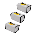 Miniatyrbillede 4 af 8: 3 stk. LiPo-batteri sikkerhedspose flammehæmmende høj temperaturbestandighed lithium batteripose