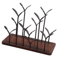 Miniatyrbillede 1 af 8: Elegant husholdningsbar 6 flasker Desktop vinstativ Holder Display Organizer Stand (bronze)