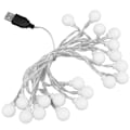 Miniatyrbillede 5 af 8: 3 M 20LED Lyskæde LED Globe Udendørs Indendørs Lyskæde til Pigeværelse Dekoration Festlig Fødselsdag USB Strømforsyning