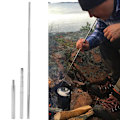 Miniatyrbilde 6 av 8: 3 stk 304 rustfritt stål utendørs bærbar mini strekk blåsepipe blåselampe for camping grill stor størrelse