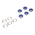 Miniatyrbild 7 av 8: 500 set Grommet Kit 8 mm Rund Ljus Koppar Utsökt Blå Multi Purpose Eyelet Kit för reparation Dekoration Produktion Mörkblå
