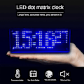 Miniatyrbild 3 av 5: Digital LED Klocka SMD Digital Punkt Klocka Kit Elektronisk DIY Klocka Kit Blå Tidsvisning