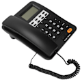 Miniatyrbillede 2 af 8: KXT6009CID stationær ledning telefon med ledning til fastnet med opkalds-id-displayfunktion til hjemmekontoret (sort)