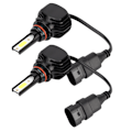 Miniatyrbilde 1 av 8: 2 stk. LED-frontlykter til bil uten vifte 9006/HB4 6000K L5 hvitt lys