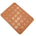 Miniatyrbillede 7 af 8: 1 stk 30 huller rund form macarons måtte silikone macaron ark pad kage bageværktøj