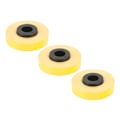 Miniatyrbillede 3 af 8: 3 ruller etiketmaskintape, hver 26,2 fod lang, 9 mm bred, rivefast PET-etiketmaskintape-refill til MAX LM 370 380 390 gul