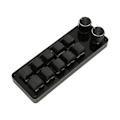 Miniatyrbilde 3 av 8: Programmerbar tastatur 10 taster 2 knotter blå bryter mekanisk hot swappable mini tastatur for spillkontor media