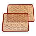 Miniatyrbilde 1 av 5: 2 stk silikonbakemattesett, non-stick, gjenbrukbare, varmebestandige deigmatter (40 x 29,5 cm)