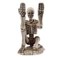 Miniatyrbillede 1 af 5: Penholder med uhyggeligt skeletdesign, penopbevaringsstativ i slidstærk resin, pladsbesparende skrivebordsorganisator til hjemmekontoret