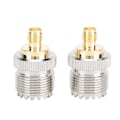 Miniatyrbilde 1 av 8: 2 stk SMA hunn til UHF hunn adapterkontakt i messing 50 ohm kontakt for antenner