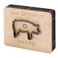 Miniatyrbillede 3 af 8: Læder skæredør Gris form Støbeform Punch Cutter Craft værktøj til papir Gummi Plast